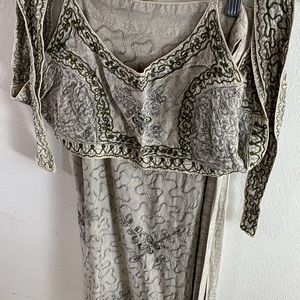 Magic Vintage Embroidered Cotton Indian Skirt and Top